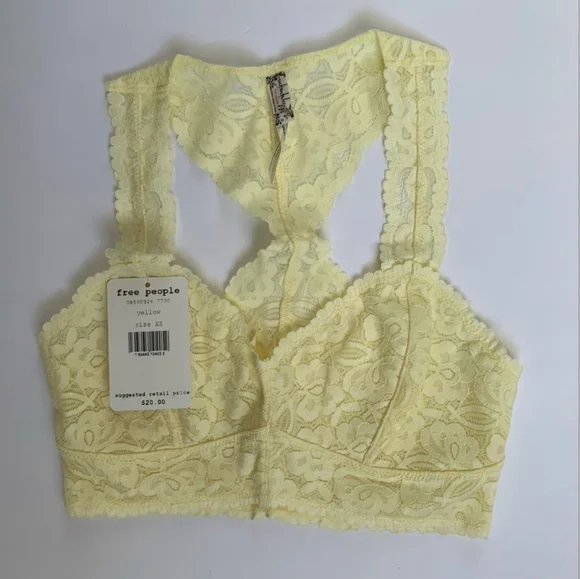 NWT Free People Gallon Lace Racerback XS - Picture 1 of 5
